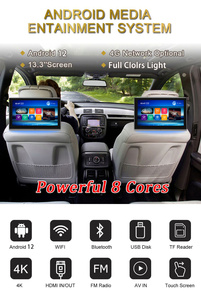 <span class=keywords><strong>Monitor</strong></span> per Poggiatesta Auto da 13,5 Pollici con Touchscreen IPS Android, Intrattenimento per Sedili Posteriori, USB/WiFi, Stereo, <span class=keywords><strong>TV</strong></span> Specchio - Product Image 2