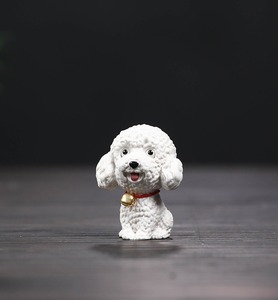 MSH mignon chanceux Teddy zodiaque chien Wangcai Table à thé ornements de Table service à thé accessoires - Product Image 4
