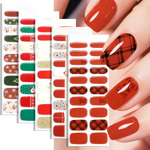 Faux <span class=keywords><strong>ongles</strong></span> de Noël avec colle, fabrication directe, luxe, <span class=keywords><strong>semi</strong></span>-durcis, gel comme Gel X, pointes d'<span class=keywords><strong>ongles</strong></span> pour acrylique - Product Image 2