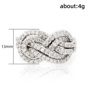 Anello con Design a Nodo Incrociato, Stile Creativo per Donne - Product Image 5