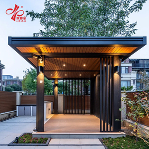 Gazebo de Estilo Chino Moderno de Aleación de Aluminio para Jardín y Patio - Product Image 5
