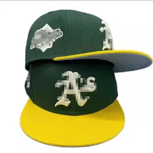 Cappellini sportivi stile stile hip pop casual con logo personalizzato cappellini da baseball a tesa piatta cappelli da baseball