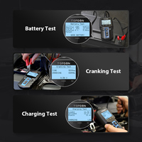 TOPDON BT100 12V 100-2000 CCA analyseur de décharge de charge de batterie automatique testeur de santé