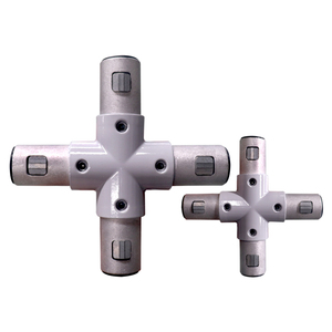 Nhôm Hai Kết Nối Khớp Nối 2 Cách Liên Minh Nhôm Ống Khuỷu Tay T-junction Nối Nhanh Cho Cầu Thang Và Thang Guard Bar - Product Image 5