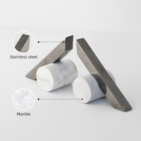 Accessoires de maison, pistolet à marbre, métal et acier, jeu d'objets de décoration, librairie, articles de maison d'étude, nouvelle collection, 2020