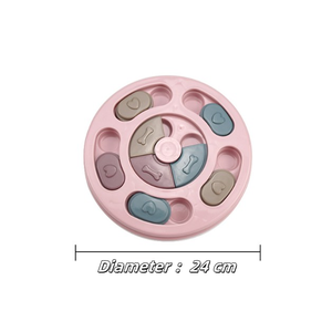 Gioco Puzzle per Animali Domestici in Plastica a Forma Arrotondata, Dispenser Automatico di Cibo per Cani e Piccoli Animali - Product Image 3