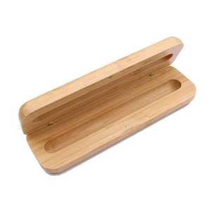 Kotak Pena Logo Kustom Berkualitas Tinggi, Pena Bolpoin Kayu Bambu untuk Pendidikan, Asuransi, Promosi, Hadiah Selamat Datang - Product Image 5