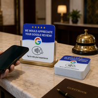 Carte NFC en acrylique personnalisée Leadercolor LDF-100100C avec puce F08, étanche et résistante aux intempéries, 13,56 MHz pour restaurants