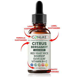Gotas <span class=keywords><strong>de</strong></span> <span class=keywords><strong>Arroz</strong></span> <span class=keywords><strong>de</strong></span> <span class=keywords><strong>Levadura</strong></span> Roja OEM/ODM con Cítricos, Bergamota, <span class=keywords><strong>Arroz</strong></span> <span class=keywords><strong>de</strong></span> <span class=keywords><strong>Levadura</strong></span> Roja, Guanábana, Hoja <span class=keywords><strong>de</strong></span> Olivo, Vitaminas B y C, Apoyo <span class=keywords><strong>para</strong></span> <span class=keywords><strong>el</strong></span> <span class=keywords><strong>Colesterol</strong></span> - Product Image 6