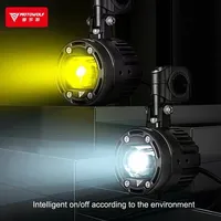 MOTOWOLF - Sistema de Iluminación LED para Motocicleta, Faro Delantero LED, Foco Auxiliar para Motocicleta