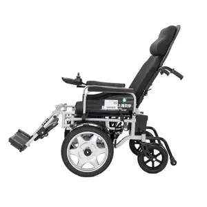 Sedie a rotelle elettriche leggere pieghevoli automatiche per adulti sedia a rotelle pieghevole Power Wheel_Chair