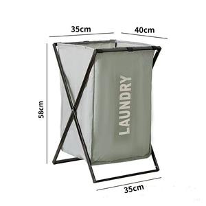 Cesto per Bucato Pieghevole Impermeabile in Oxford per Vestiti Sporchi e Uso Domestico Design Moderno - Product Image 4