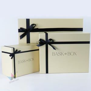Biodegradable Lid and Base Rigid Cardboard Valentine Luxury Paper <b>Box</b> Geschenkbox <b>Bridesmaid</b> <b>Gift</b> Packaging <b>Box</b> with Ribbon - Product Image 2