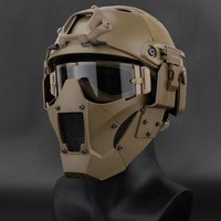 MUCHAN Nouveau Casque Tactique de Paintball, Modèle en Métal, Casque de Jeu de Simulation pour Fan, Cavalerie