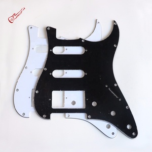 Donlis bán buôn HSS guitar điện Pickguard đen St scratchplate Trắng chúng tôi tiêu chuẩn SSH phong cách - Product Image 1
