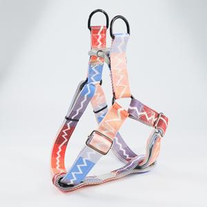 <span class=keywords><strong>Collar</strong></span> de pajarita de poliéster personalizado, conjunto de correa de arnés para perros y mascotas, botón de ruptura duradero sin decoloración, moda de sublimación personalizada - Product Image 2