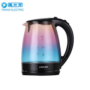 กาต้มน้ำไฟฟ้าแก้ว Frank Electric ขนาด 1.7 ลิตร พร้อมฐานหมุนได้ 360 องศา สำหรับใช้ในบ้านและโรงแรม - Product Image 1