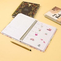 Agenda Diaria Personalizada de Moda con Tapa Dura y Estampado Personalizado, 100 Hojas, Tapa de Cuero A5, Encuadernación Cosida, Color Personalizado, Cuaderno de Regalo