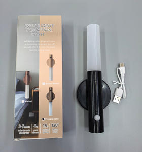 Holzmaserung Farbige Automatische Sensor-Nachtleuchte, Schlafzimmer Flur Korridor Magnetischer Bewegungssensor Licht, LED Wiederaufladbare Nachtleuchte - Product Image 5