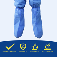 Sarung Sepatu Sekali Pakai Bersertifikat CE ISO13485, Bahan SMS PP+PE Non-Woven Non-Steril, Tahan Air, Nyaman, Praktis untuk Rumah Sakit