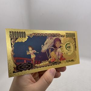 <span class=keywords><strong>Promotion</strong></span> célèbre Japon Spirited Away cinq millions de yens feuille d'or plaqué anime <span class=keywords><strong>billet</strong></span> de banque pour les fans - Product Image 5