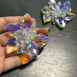 Хрустальная обувь Золушки на высоком каблуке, Цветочная Пряжка для свадебной обуви, волшебные стеклянные аксессуары для обуви, аксессуары для обуви, хрустальные Fl - Product Image 4