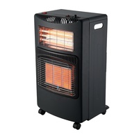 Chauffage infrarouge mobile et portable sur pied pour extérieur, chambre et salon, avec certification ODS Classe A+ CE, gaz GPL HE01F