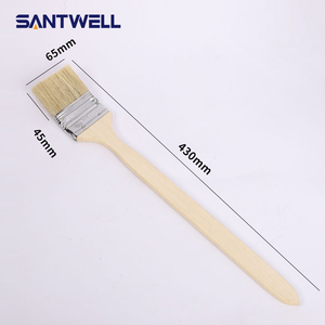 Pinceau à <span class=keywords><strong>peinture</strong></span> angulaire à poils de porc et filament mélangés, manche long pour une application de revêtement lisse, poils mélangés coniques angulaires - Product Image 6