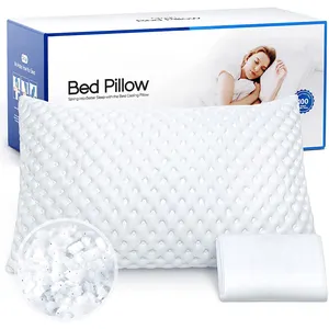Özel yastık en iyi uyku yatak soğutma yastığı destek rendelenmiş bellek köpük jel soğuk anti horlama hipoalerjenik yatak yastık