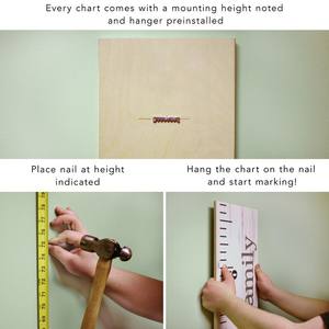 Personnalisé enfants mur en bois mètre hauteur croissance graphique enfants mesure bâton règle pour garçons filles cadeau - Product Image 5