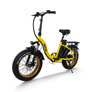 Folding 20*4-inch Fat Tire 20*4 E Bike 48V 7 Speed Aluminum Alloy <b>Frame</b> Rear Hub Motor Urban Commuter <b>Bicycle</b> - Product Image 5