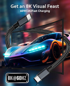 Cable <span class=keywords><strong>USB</strong></span> C de nailon autoenrollable de 66W, 1m, 3A, con accesorios de organización trenzados, carga rápida para cámaras y auriculares - Product Image 5