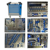 Ensemble d'outils mécaniques en acier au chrome-vanadium de qualité industrielle XingZhi, 429 pièces, 5 plateaux en mousse EVA, trois cliquets à 72 dents, capacité de 120 kg
