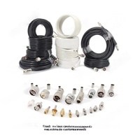 Cable Coaxial RF RG174, Conductor de Cobre, Línea de Señal de Alta Frecuencia, Blindaje, 50 ohmios, BNC, Cable de un Solo Núcleo para Cámara IP HD