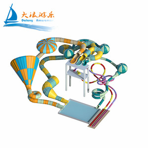 DALANG – toboggans aquatiques en fibre de verre pour piscine, grande combinaison de toboggans pour hôtel de ville et parc aquatique à thème d'attraction - Product Image 3