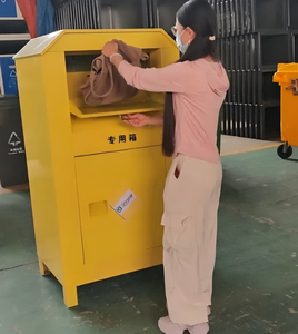 Mạnh Mẽ Thép Mạ Kẽm Đứng Lưu Trữ Xô Ngoài Trời Công Cộng Sử Dụng Tặng Ngân Hàng Cho Quần Áo Tái Chế <span class=keywords><strong>Bin</strong></span> Tặng Các Mặt Hàng - Product Image 4
