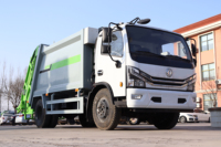 Camion compacteur à moteur diesel Dongfeng 8CBM, camion de ramassage des déchets à chargement arrière, véhicule de gestion des déchets, norme d'émission EURO 5