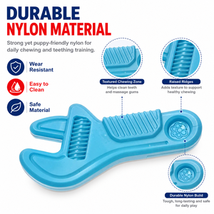 ของเล่นสุนัขรูปประแจ ทนทาน ไม่เป็นพิษ สำหรับลูกสุนัข - Product Image 4