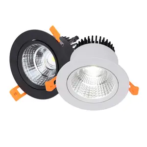 9w cob led rotating spotlight 3000k 4000k 6000k led spotlight 85-265v 185-265v