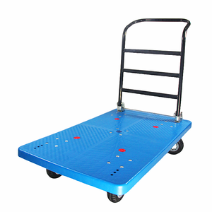 लोकप्रिय एल-आकार के हैंडल लोडिंग परिवहन ट्रॉली गाड़ी फोल्डेबल प्लास्टिक प्लेटफॉर्म ट्रक औद्योगिक के लिए डोली हैंड ट्रॉली - Product Image 3