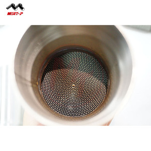 MERTOP RACE 4.0'' Downpipe Sportivo Catalizzato 200 celle per Golf MK7 MK7.5 GTI / <span class=keywords><strong>Seat</strong></span> Leon <span class=keywords><strong>Cupra</strong></span> 5F/RS 5E TFSI / A3 1.8T 2.0T - Product Image 4
