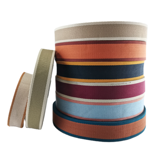 Sangle en coton brodé écologique de 38 mm et 45 mm pour sacs, bandoulières, textiles de maison et vêtements - Product Image 1