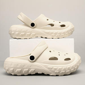 Мужские сабо, летние, новая модная модель, повседневные, с толстой нескользящей подошвой, закрытые, для сада и пляжа, увеличивающие рост, с мягкой подошвой - Product Image 2