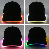 Cappellino da Baseball LED, Cappelli e Berretti Luminosi per Feste - 3 Modalità / Disco / Costume