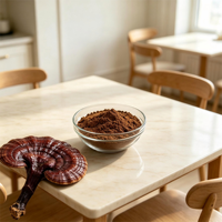 Poudre de champignon Reishi de qualité supérieure, poudre de Ganoderma Lucidum, qualité alimentaire, approvisionnement en vrac