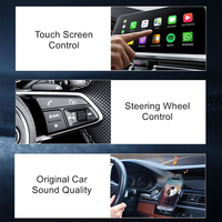 Nouveautés d'usine OEM : Adaptateur sans fil CarPlay en aluminium, Boîtier intelligent Android Auto, Dongle Wi-Fi Apple Mini, 1 an