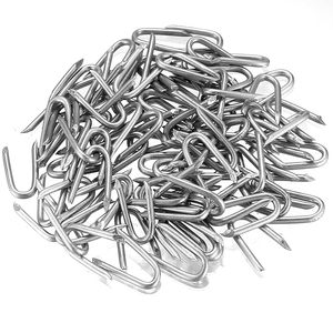 Agrafes en fil d'acier Wugongshan en forme de U, galvanisées, 24x14.4x2.3 mm, robustes, pour usage extérieur - Product Image 3