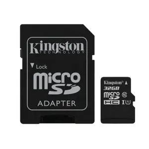 คิงส์ตัน100% ของแท้ SDCS2,Micro Sd/tf การ์ด16G 32G 64G 128G 256G C10 UHS-I ความเร็ว Class 1 (U1) อ่าน100M