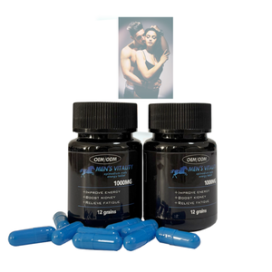 Cápsulas Potencializadoras Masculinas OEM/ODM com Ginseng Panax e Raiz de Maca para Aumento Masculino 1000mg - Product Image 1