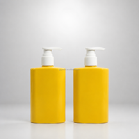 Bouteille de shampooing en plastique vide personnalisée de 250 ml, bouteille carrée avec pompe pour lotion, pour après-shampoing, gel douche, soins de la peau, emballage cosmétique